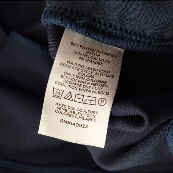 NWOT! LOFT! NAVY BLUE STRETCH TAILORED CASUAL PANTS, SLACKS, MIDRISE! SZ S - Picture 11 of 12